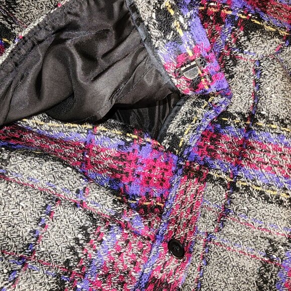 Vintage Evan Picone Tartan Plaid Wool Midi Skirt With Lining - Picture 12 of 14